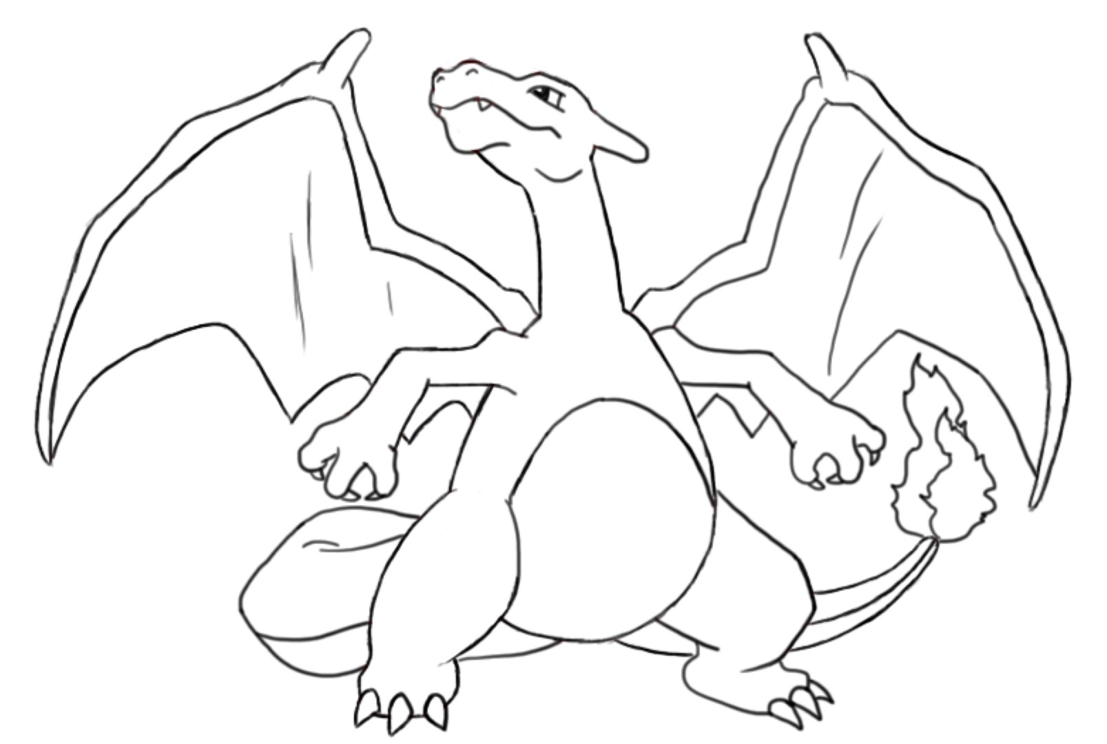 Mega Charizard Pokemon Coloring Pages