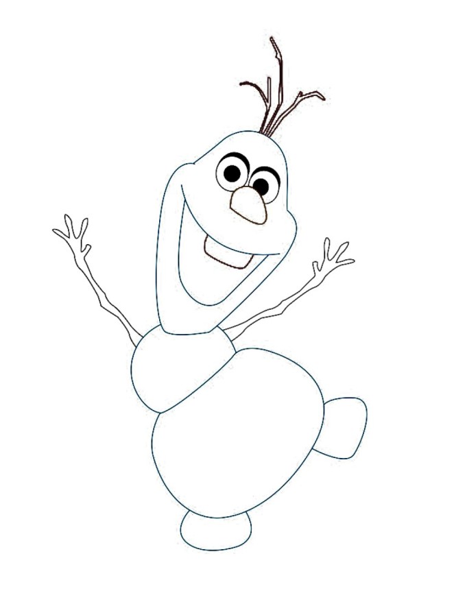 olaf coloring pages images - photo #17